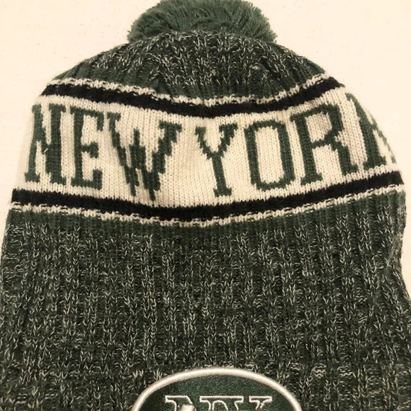 NFL Team Logo New York Jets New Era Toque Winter Knit  Beanie Hat - Picture 3 of 15